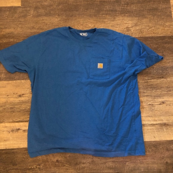 Carhartt Loose Fit XXL Blue Work T-Shirt - Picture 1 of 6
